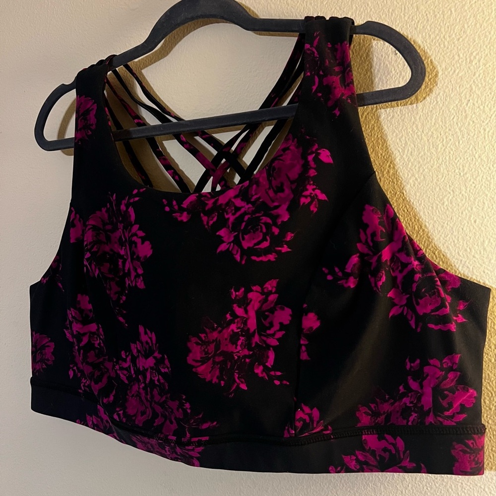 Torrid Floral Sports Bra Size 3